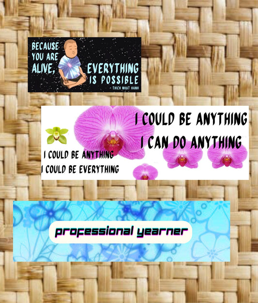 'TYPE YES TO AFFIRM' STICKER PACK